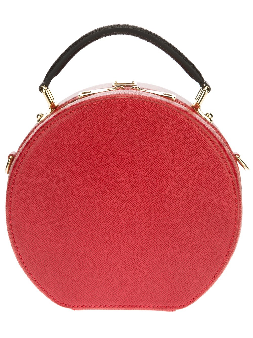 Dolce & Gabbana Small Round Shoulder Bag in Red - Lyst