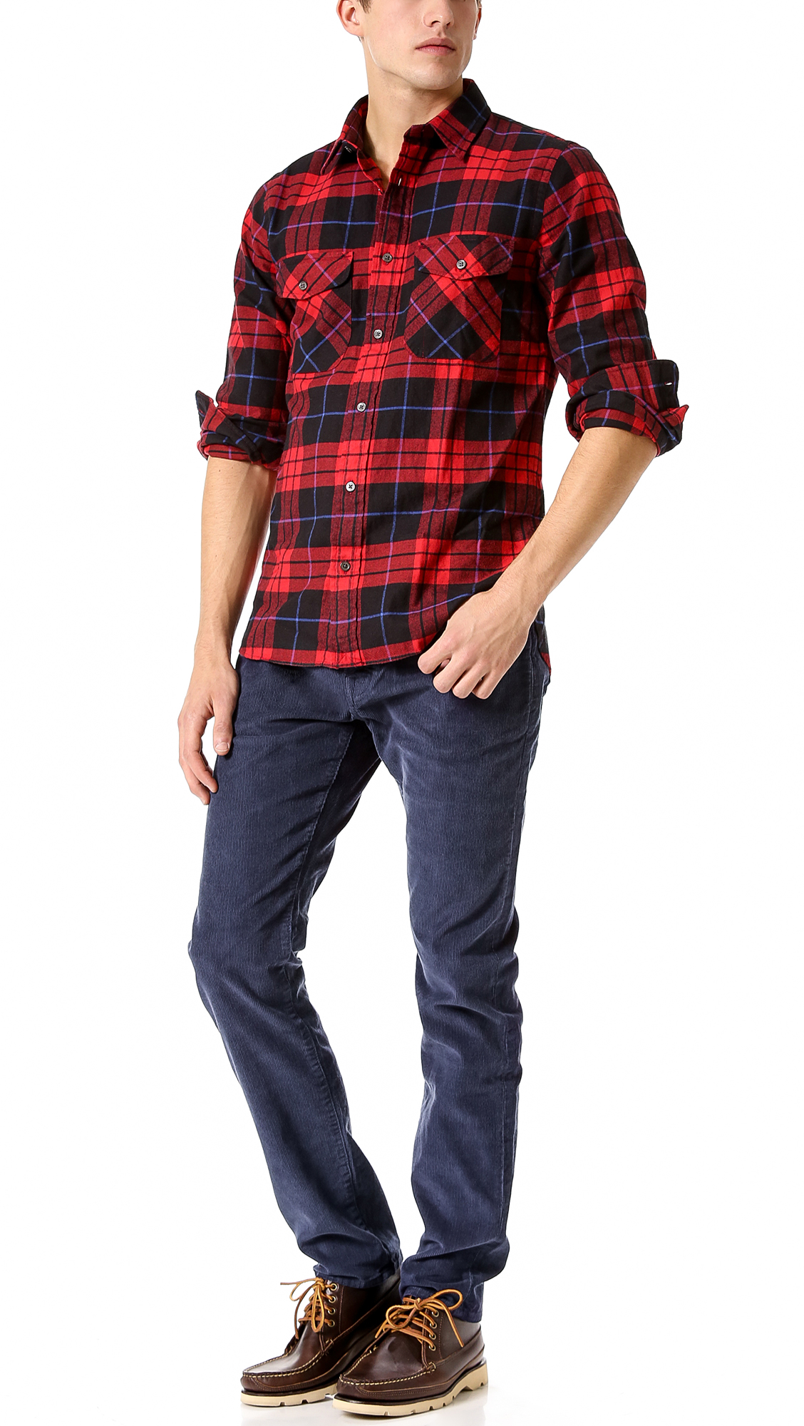 Lyst Jack Spade Aldrich Corduroy Jeans in Blue for Men