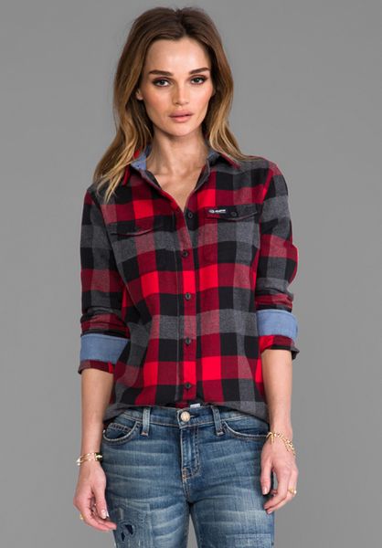 Penfield Chatham Buffalo Plaid Shirt in Red in Red | Lyst