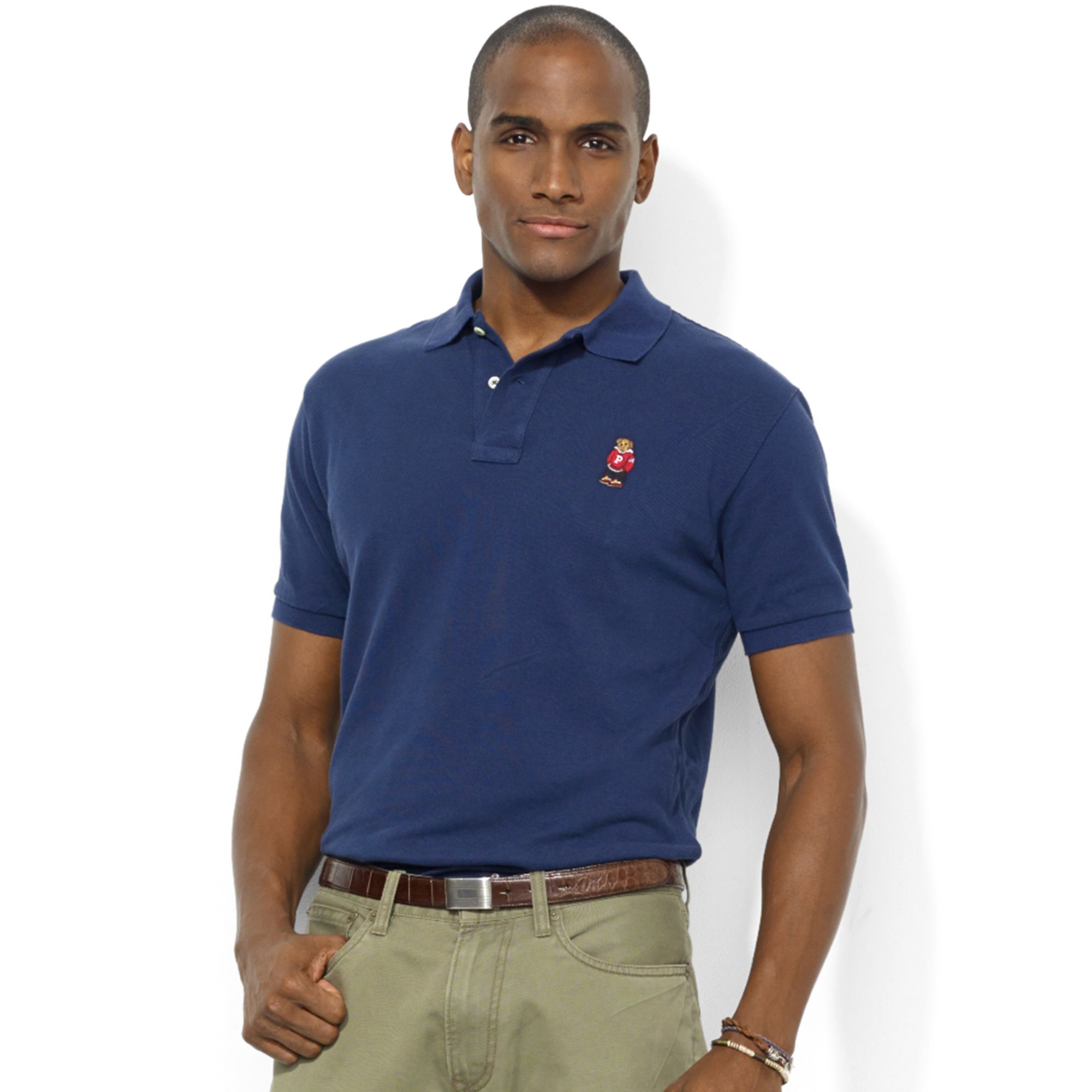 Ralph Lauren Classic-fit Short-sleeve Polo Bear Polo in Blue for Men ...