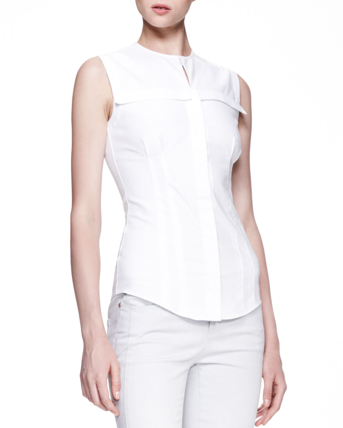 alexander mcqueen white blouse