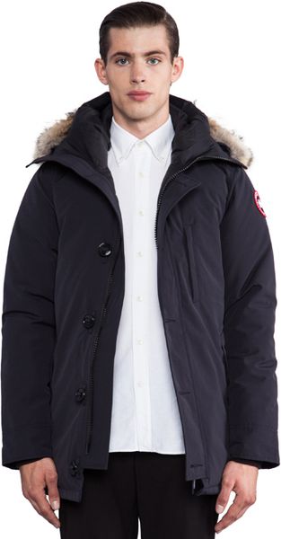 Canada Goose Chateau Parka With Coyote Fur Trim in Blue for Men (Navy ...