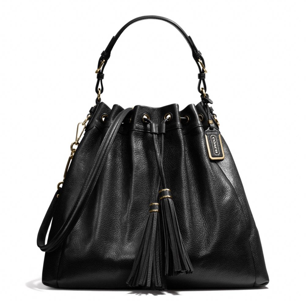 Coach Madison Large Drawstring Shoulder Bag in Pinnacle Leather in ...