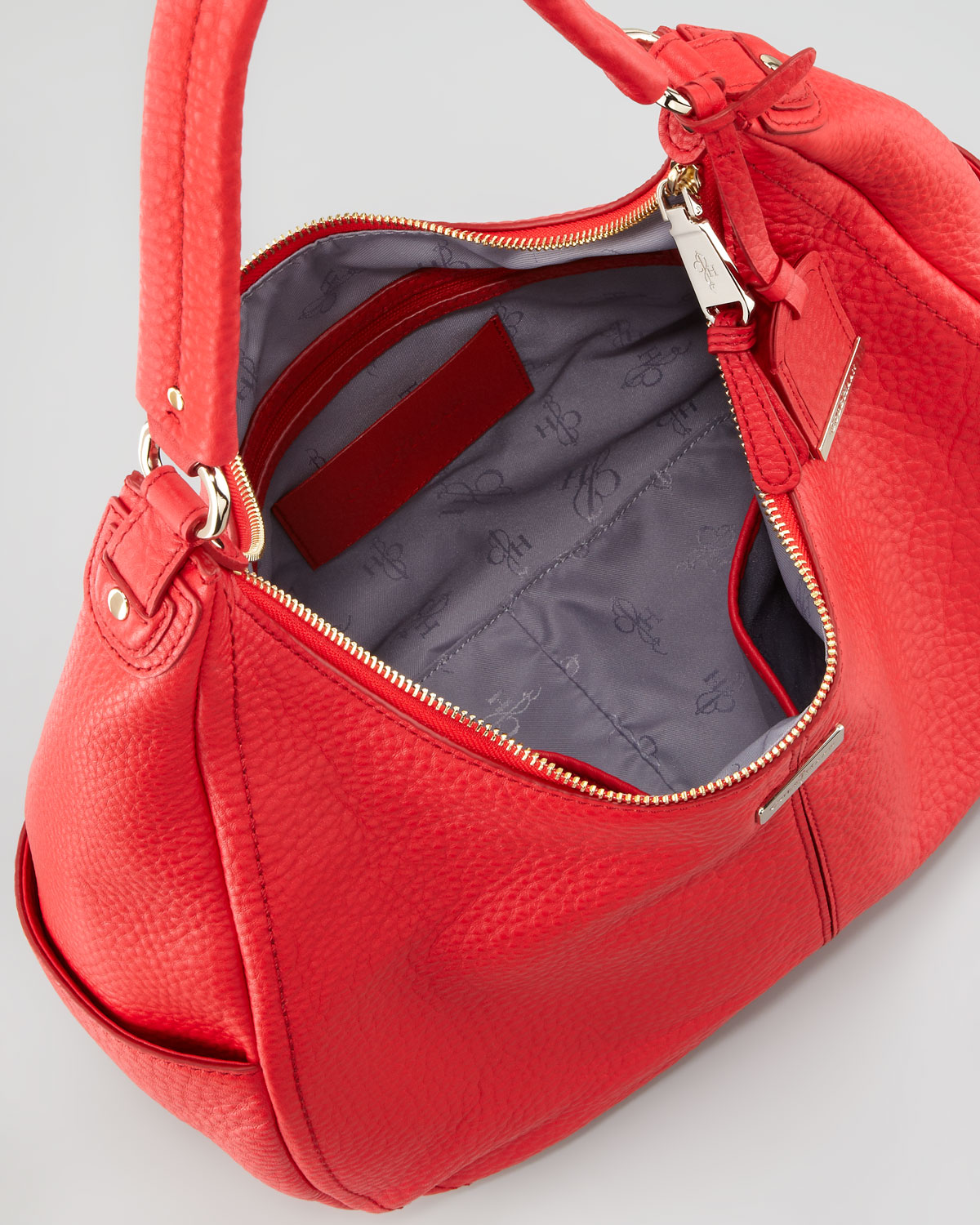 Lyst Cole Haan Village Rounded Hobo Bag Cherry In Red Gallery
