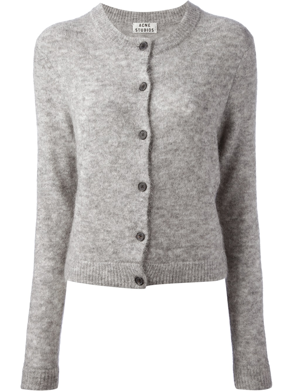 Lyst - Acne Studios Fran Cardigan in Gray