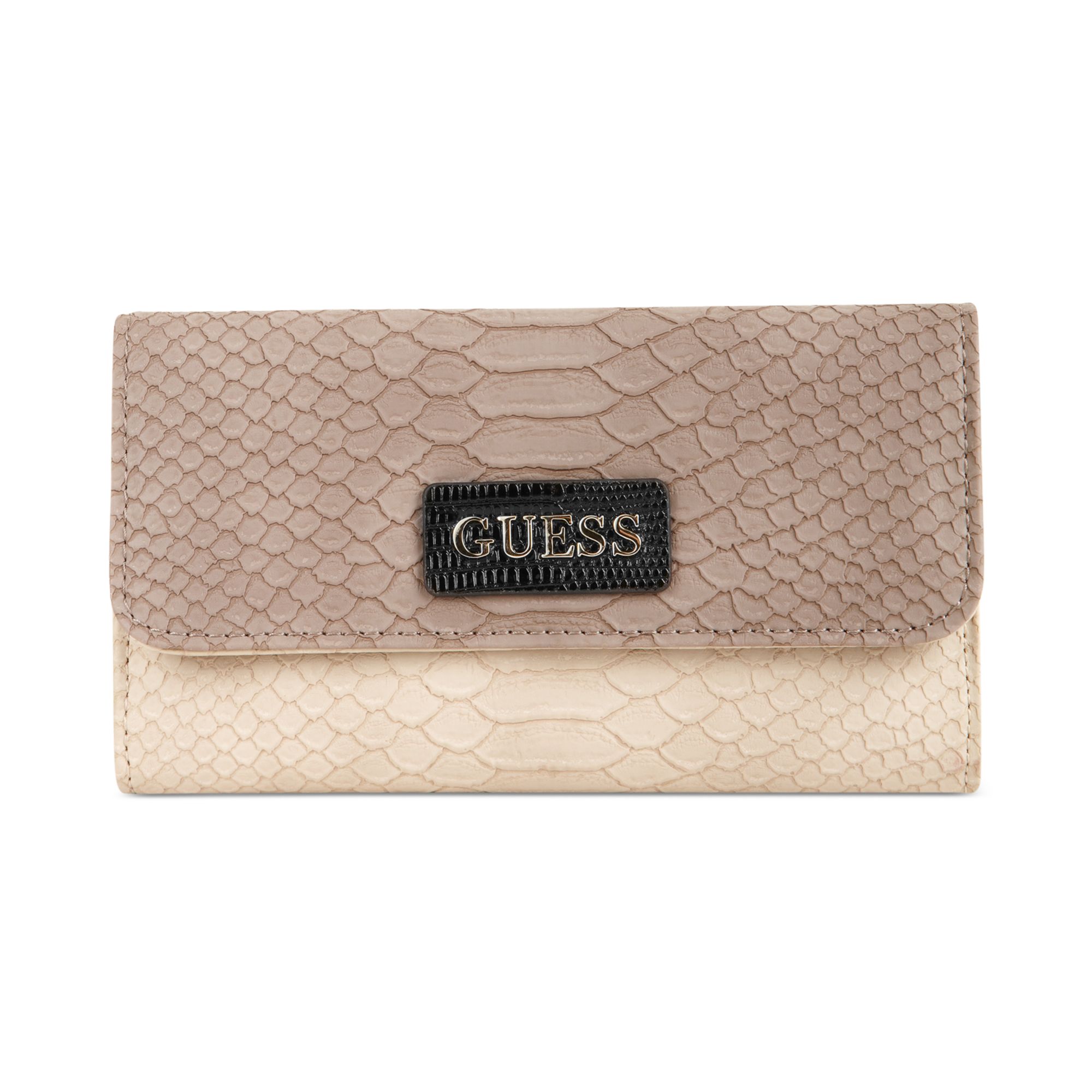 Guess Handbag Fryda Slim Clutch Wallet in Beige (Tuape) | Lyst