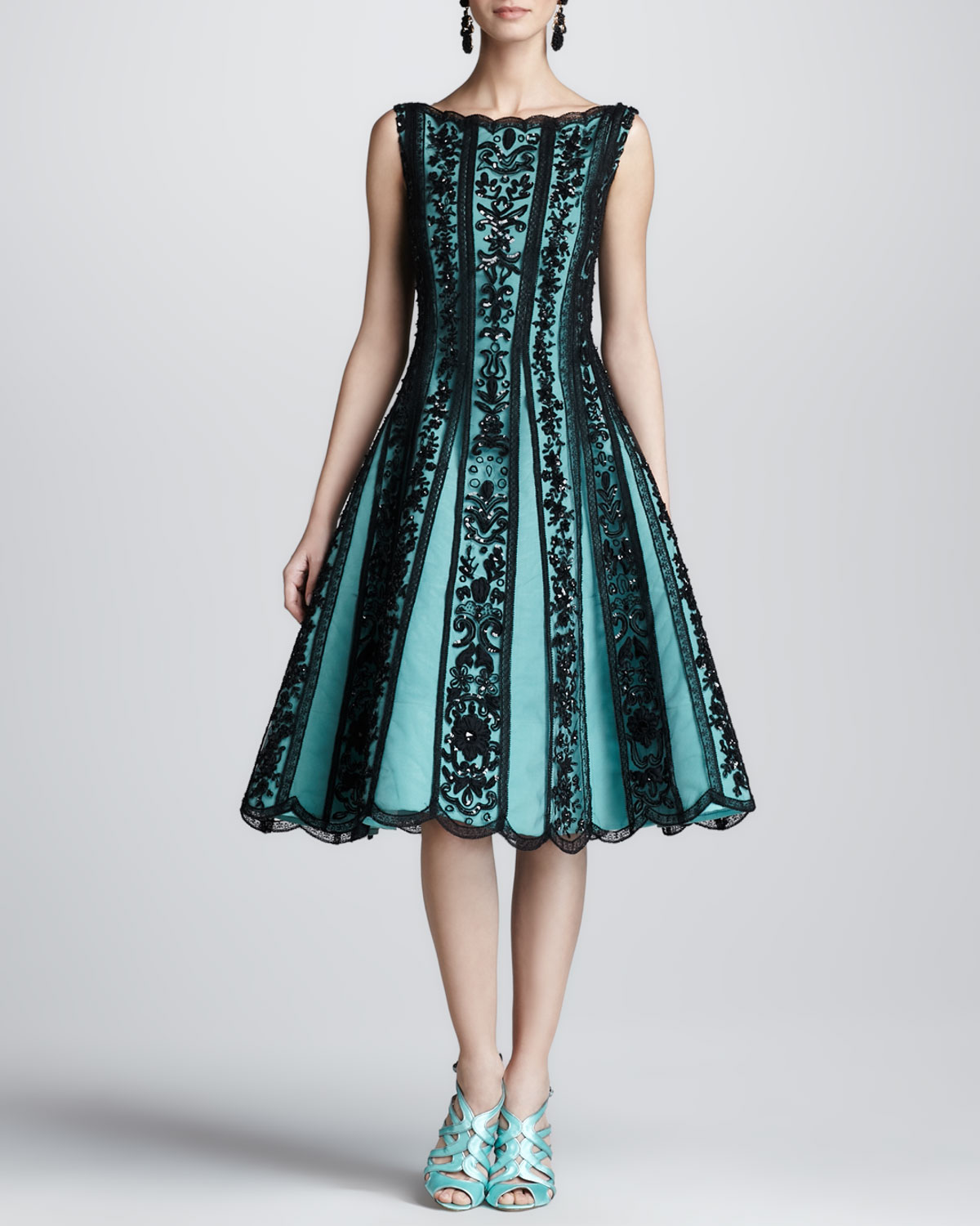 oscar de la renta green gown