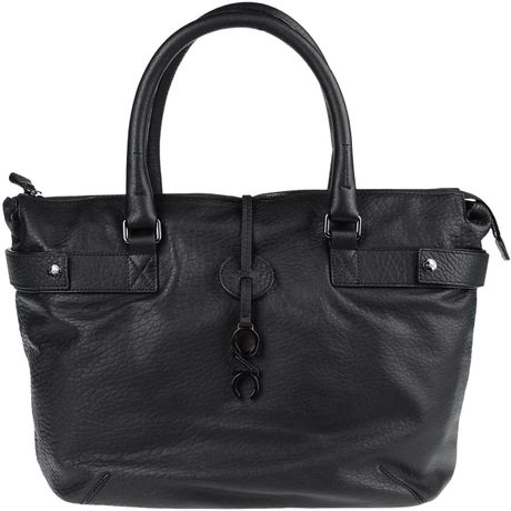 C’n’c Costume National Large Leather Bag in Black | Lyst