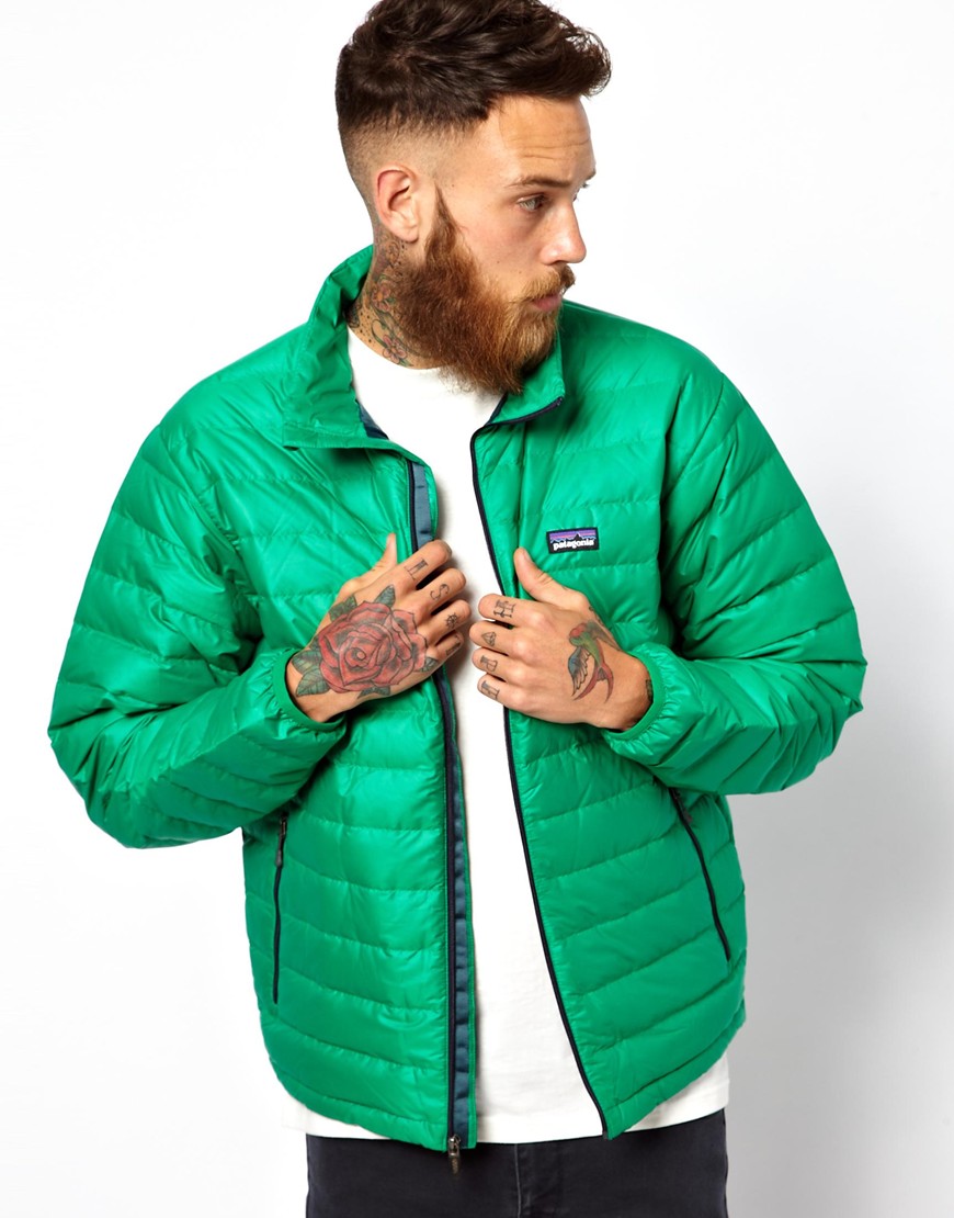 green patagonia down jacket