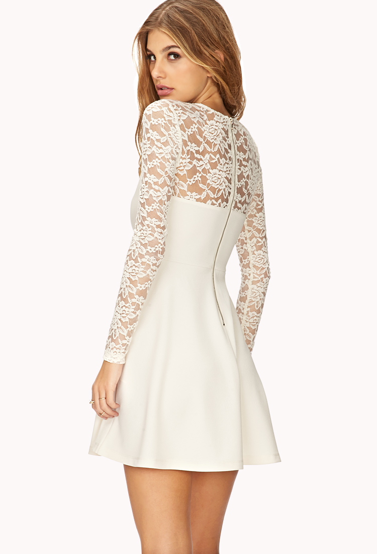 all white dress forever 21