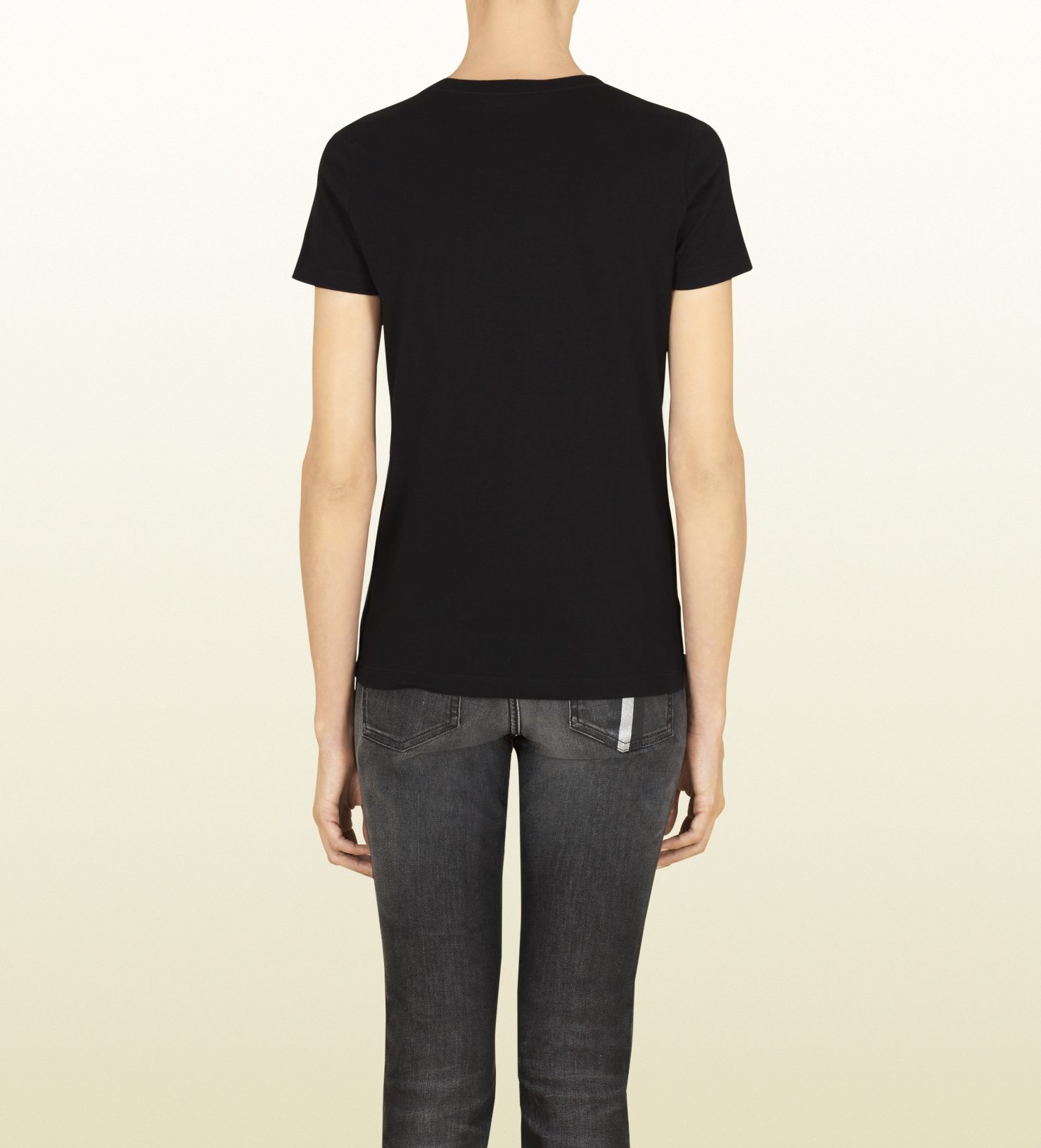 Gucci Script Print Cotton Jersey T-shirt in Black for Men ...