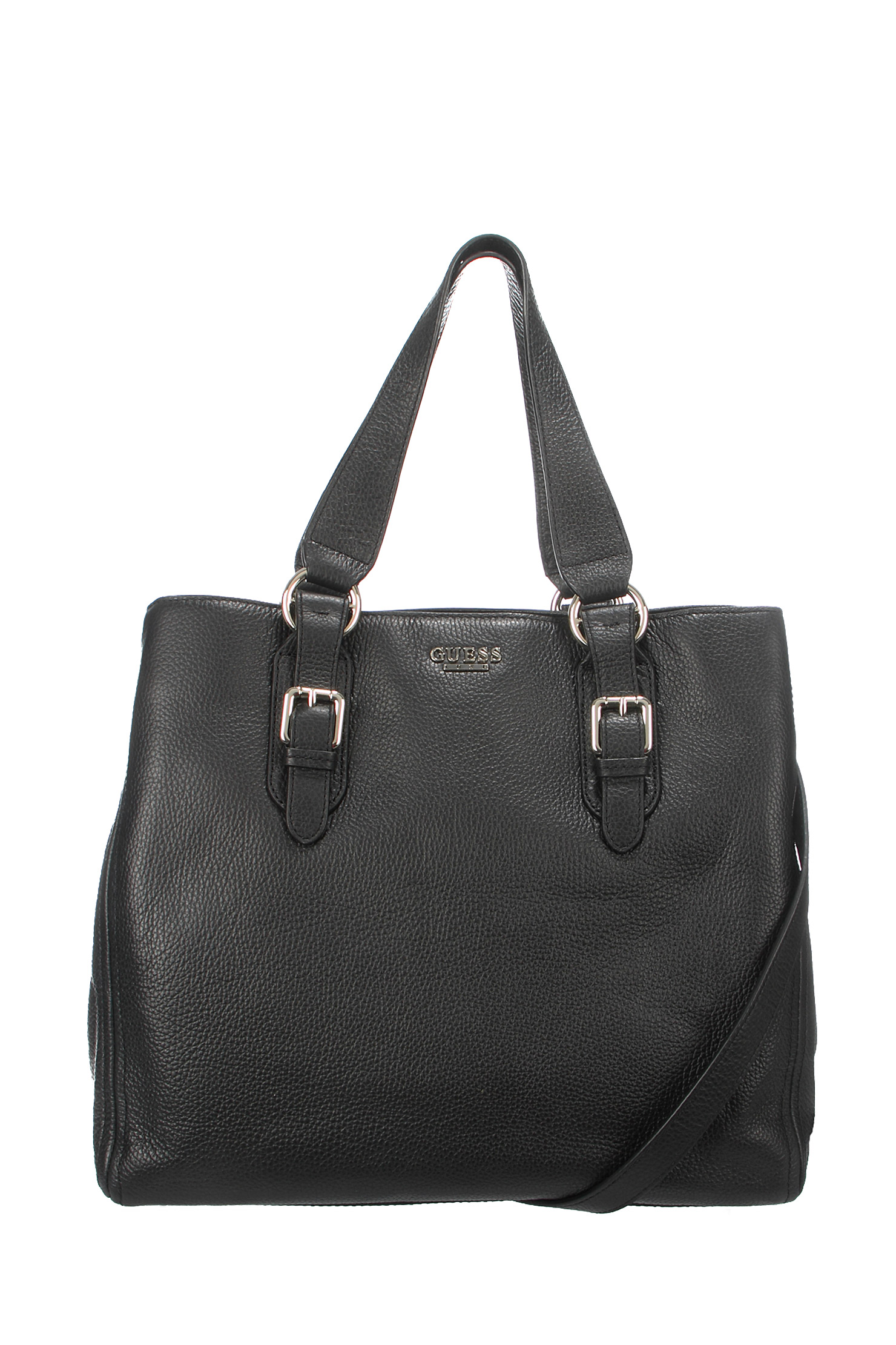 Guess Leather Bag in Black | Lyst