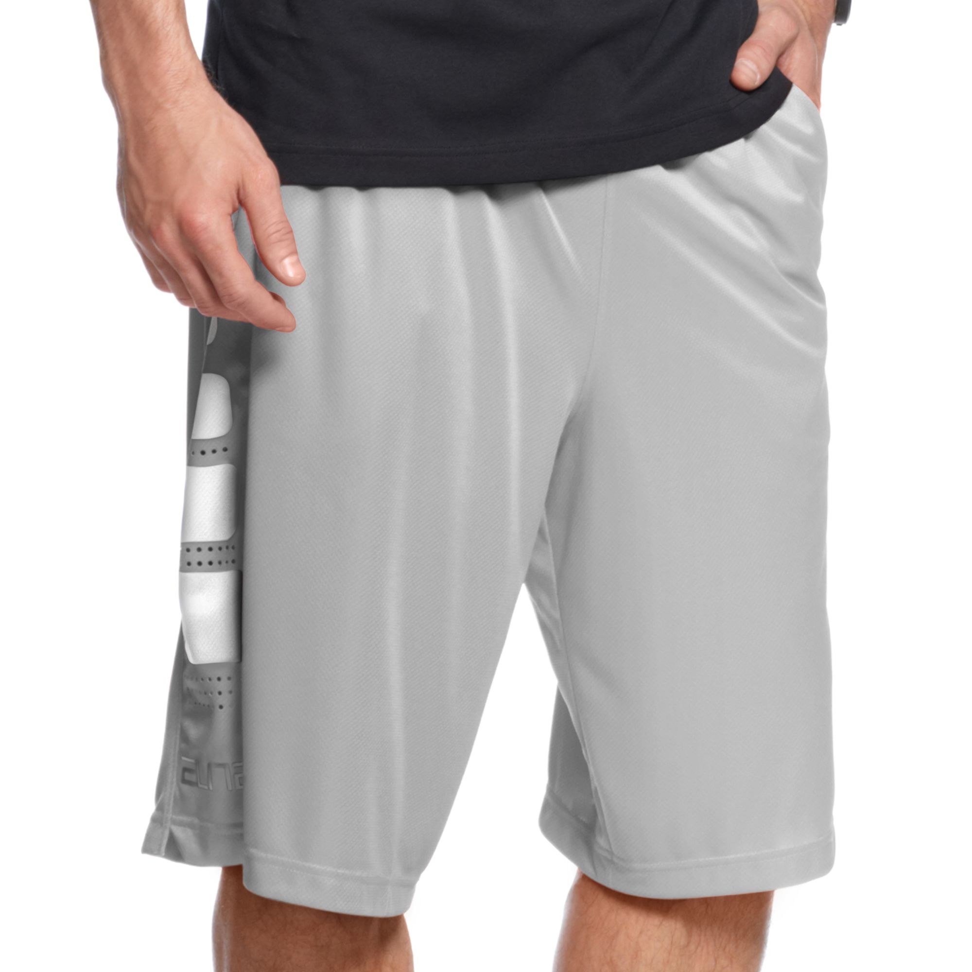 Lyst - Nike Elite Stripe Basketball Shorts in Gray for Men