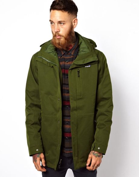 Majestic Patagonia Tres 3 in 1 Parka in Green for Men | Lyst