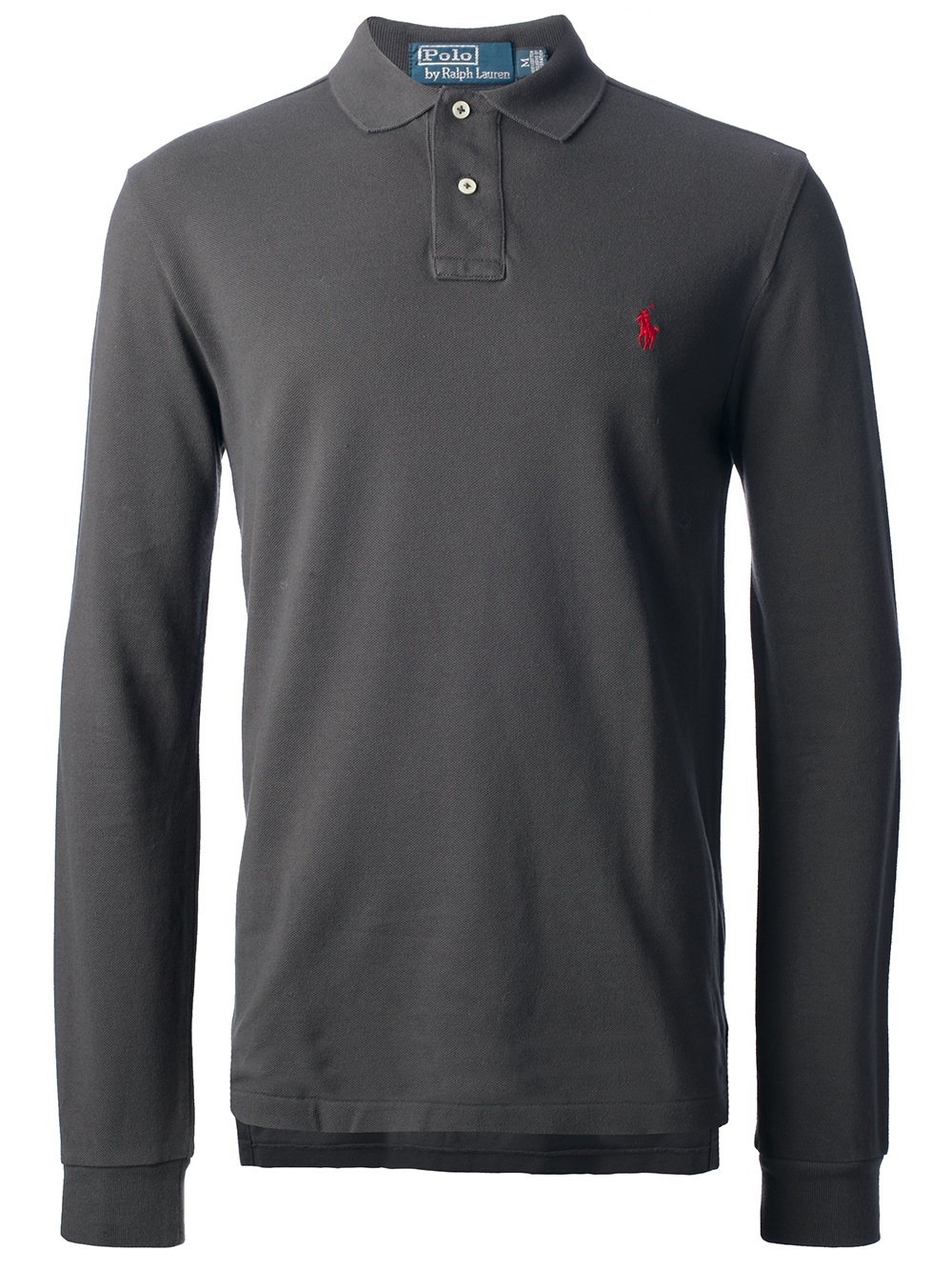 Lyst - Polo Ralph Lauren Long Sleeve Polo Shirt in Gray for Men