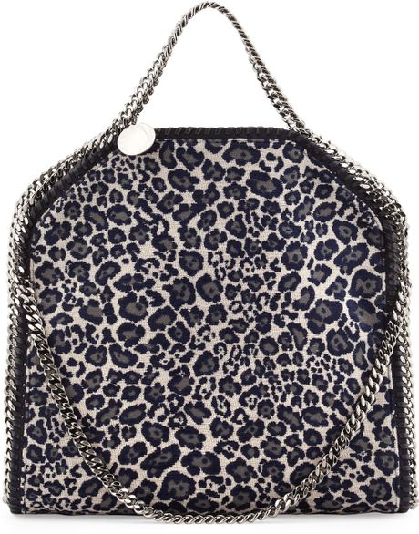 Stella Mccartney Leopard Print Falabella Tote Bag in Animal (GREY LEO ...