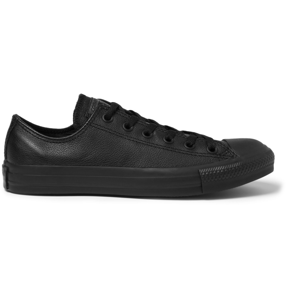 Lyst - Converse Chuck Taylor Leather Sneakers in Black for Men