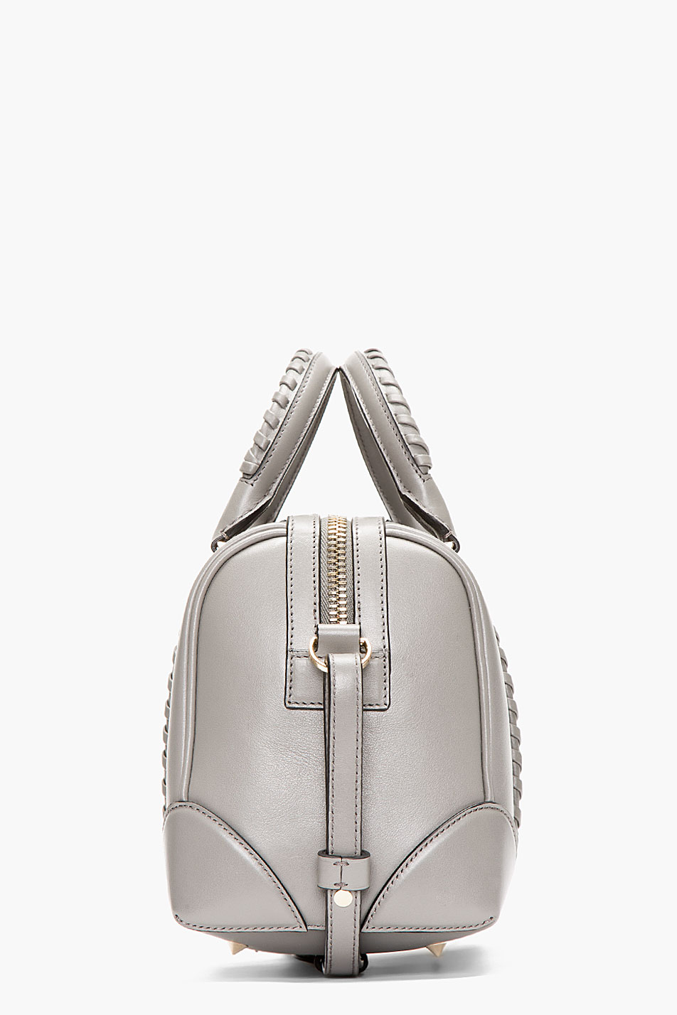 Lyst Givenchy Grey Braided Leather Lucrezia Small Duffle Bag in Gray