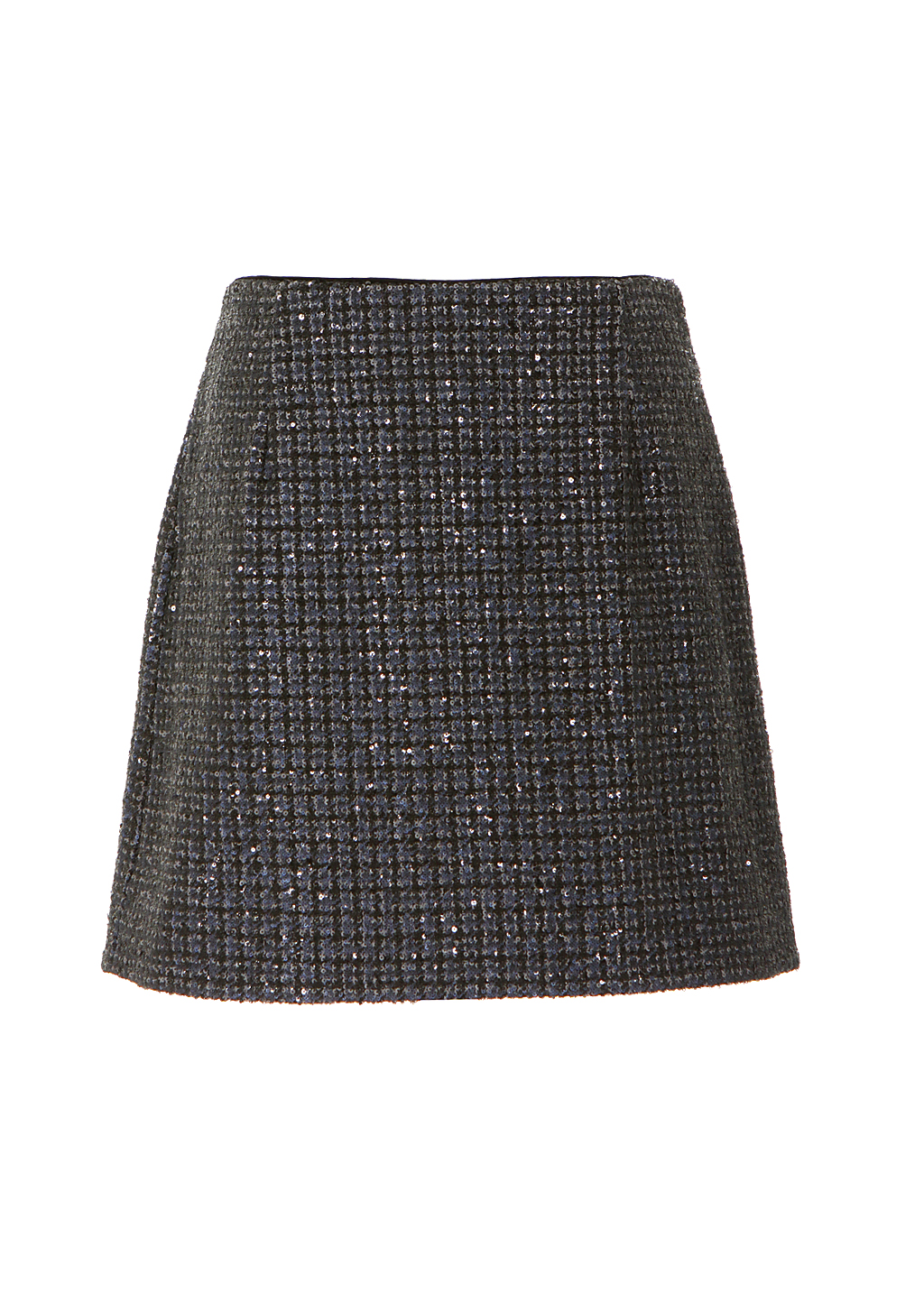 Marc Jacobs Aline Skirt Embroidered with Blue Grey and Black Sequins in ...