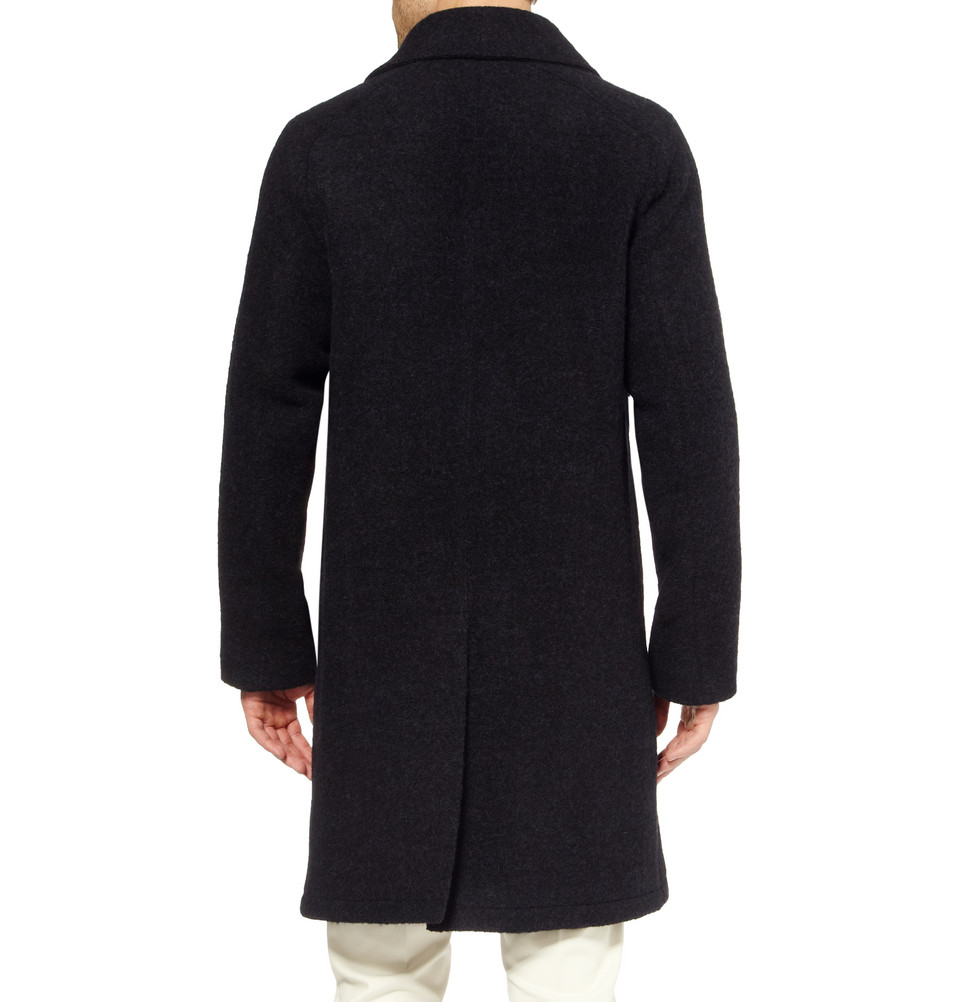 Lyst - Mp Massimo Piombo Baby Alpacablend Coat in Blue for Men