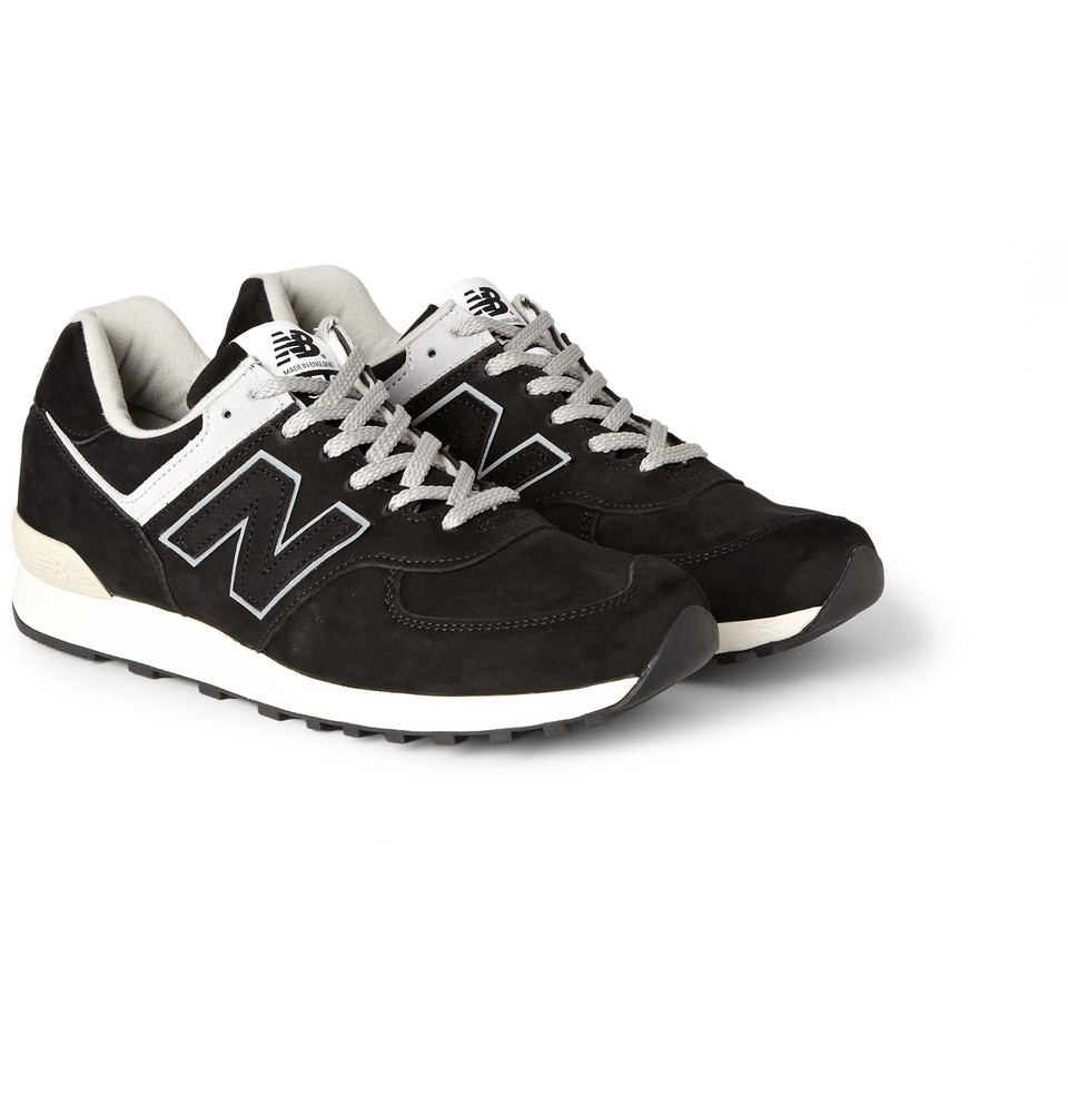 new balance 576 black leather