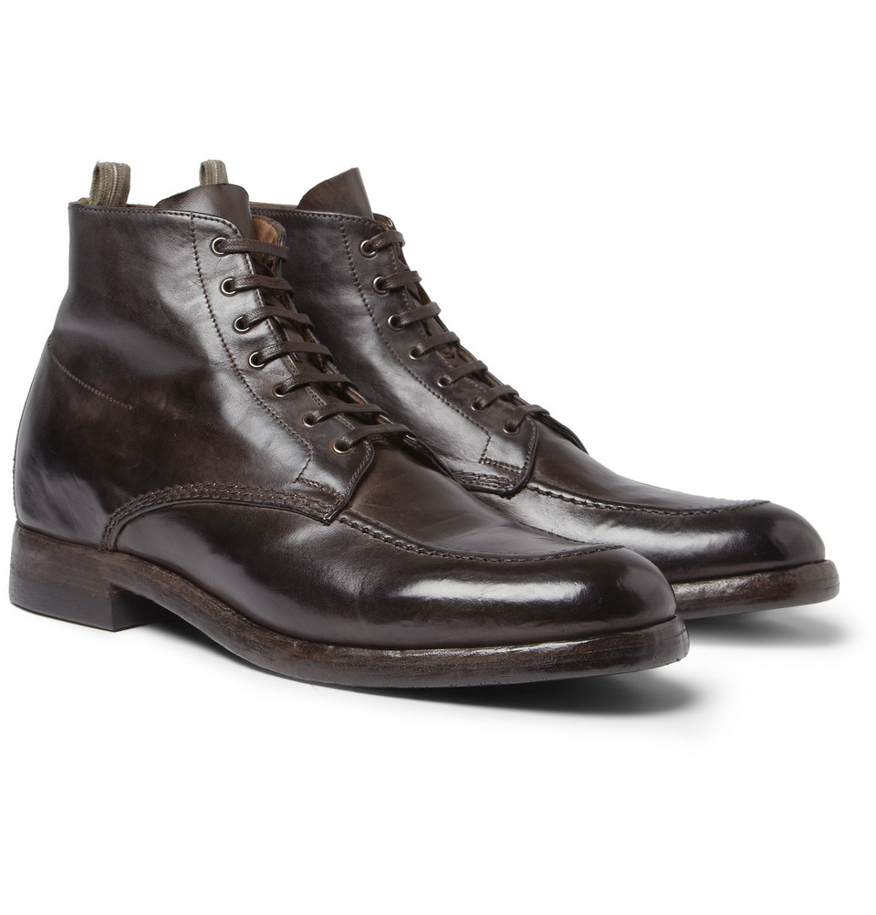 Officine creative Leather Boots in Brown for Men | Lyst