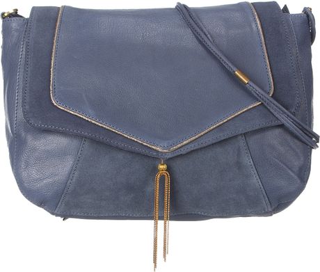 Petite Mendigote Leather Bag Manon in Blue | Lyst