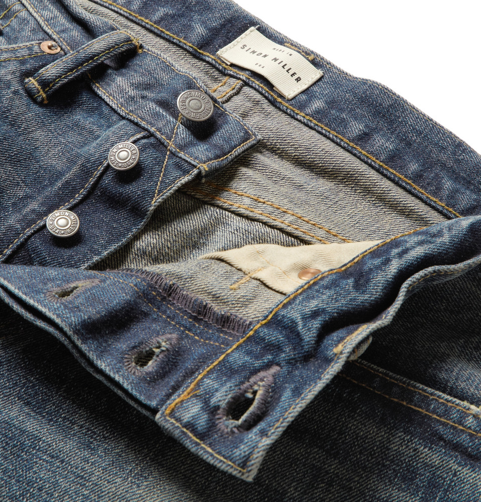 Lyst - Simon Miller Knoll Straight-Fit Washed Selvedge Denim Jeans in ...