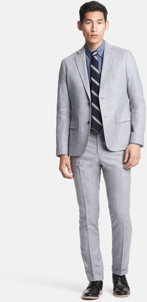 Todd Snyder Light Grey Wool Flannel Suit in Gray for Men (Light Grey ...