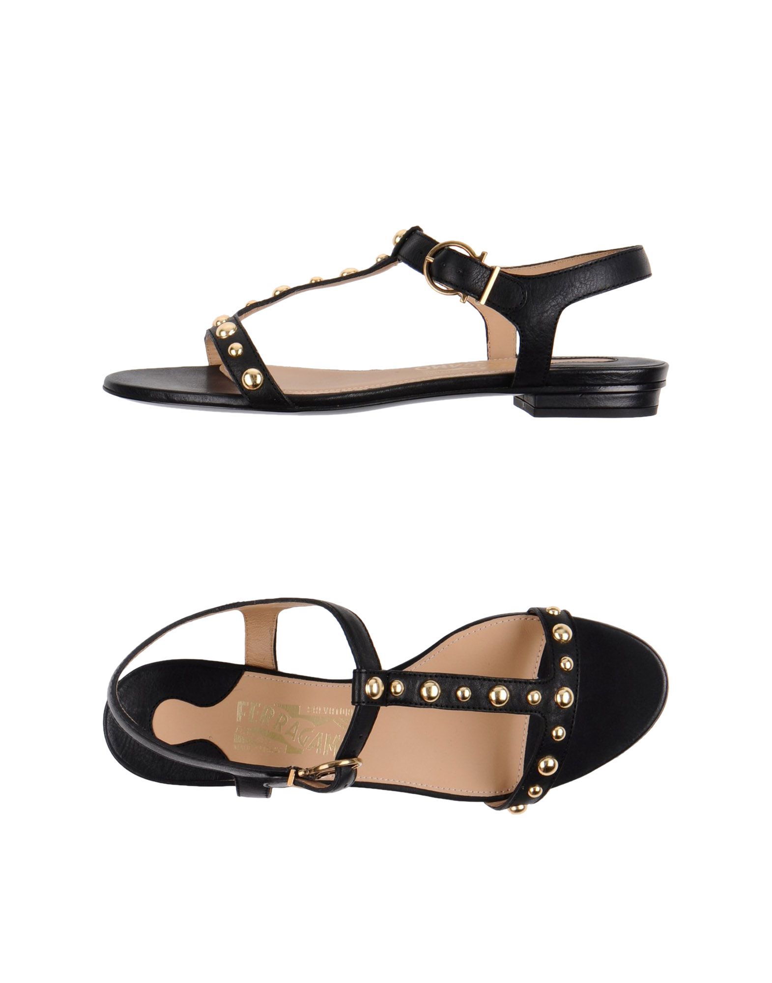 Ferragamo Sandals in Black | Lyst