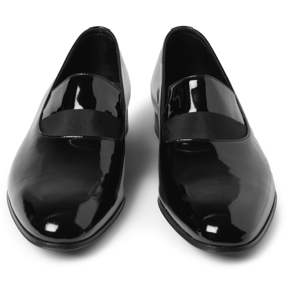 Lyst John Lobb Odessa Patent Leather Slippers In Black For Men 3970