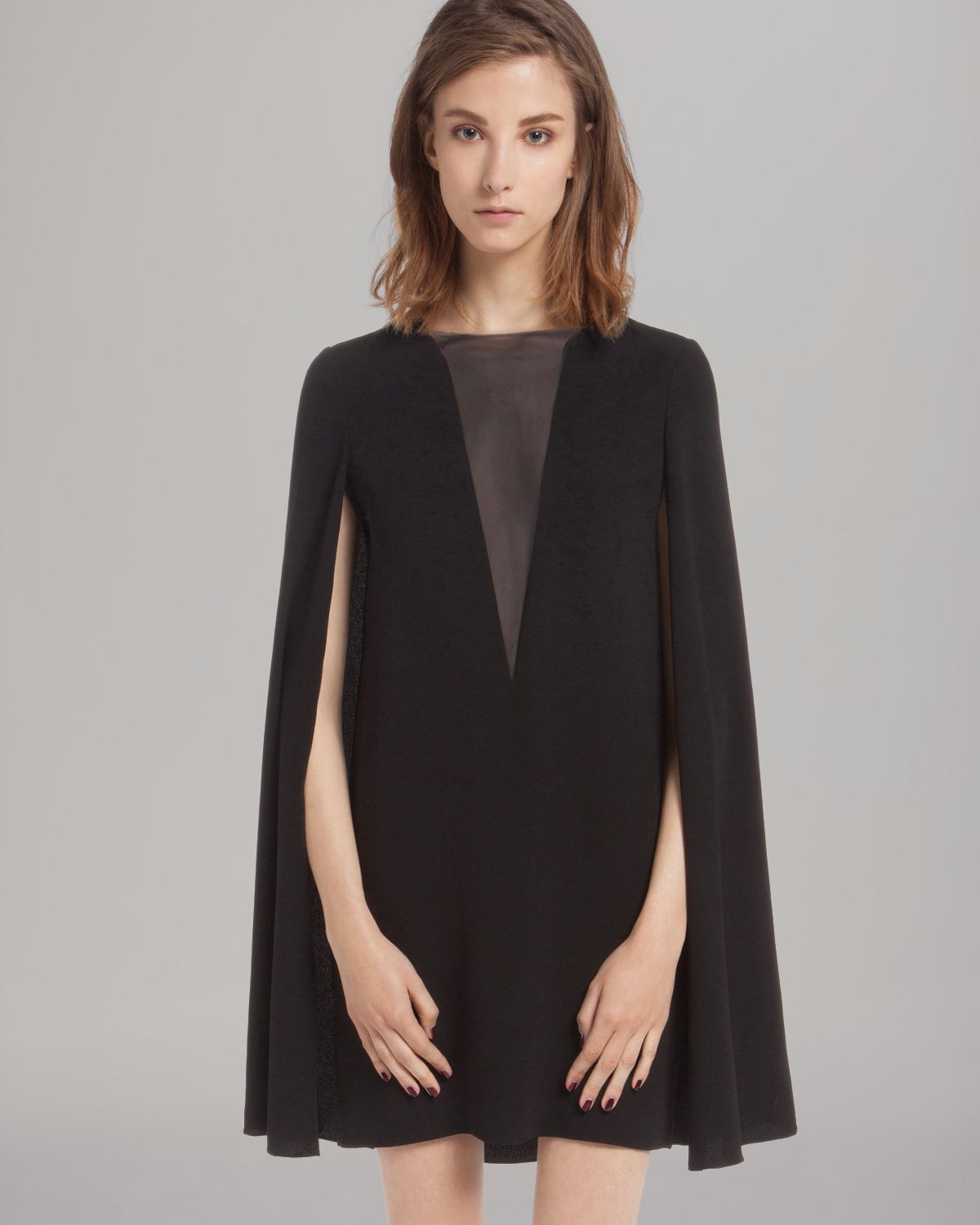 long sheer cape
