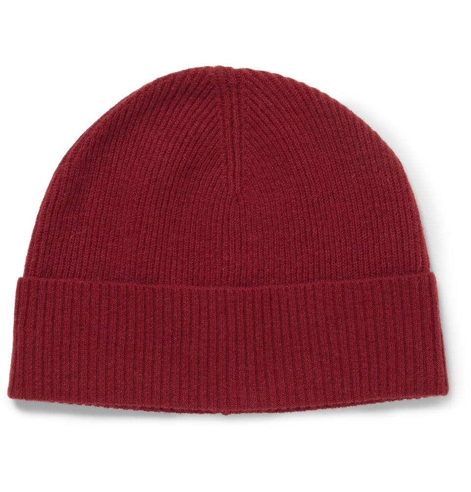 Marc By Marc Jacobs Morristown Ribbed Cashmere Beanie Hat in Red for ...