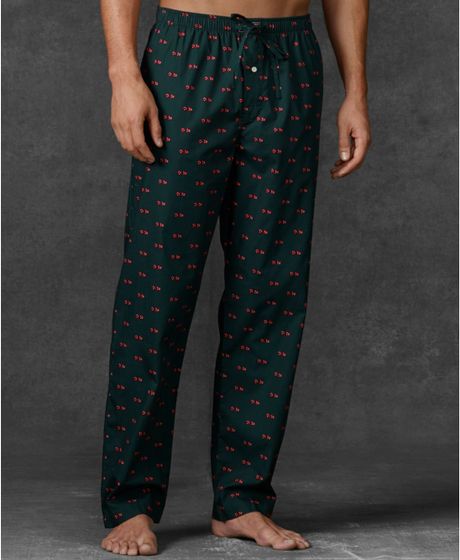 Ralph Lauren Novelty Print Woven Pajama Pants in Green for Men (Rolling ...