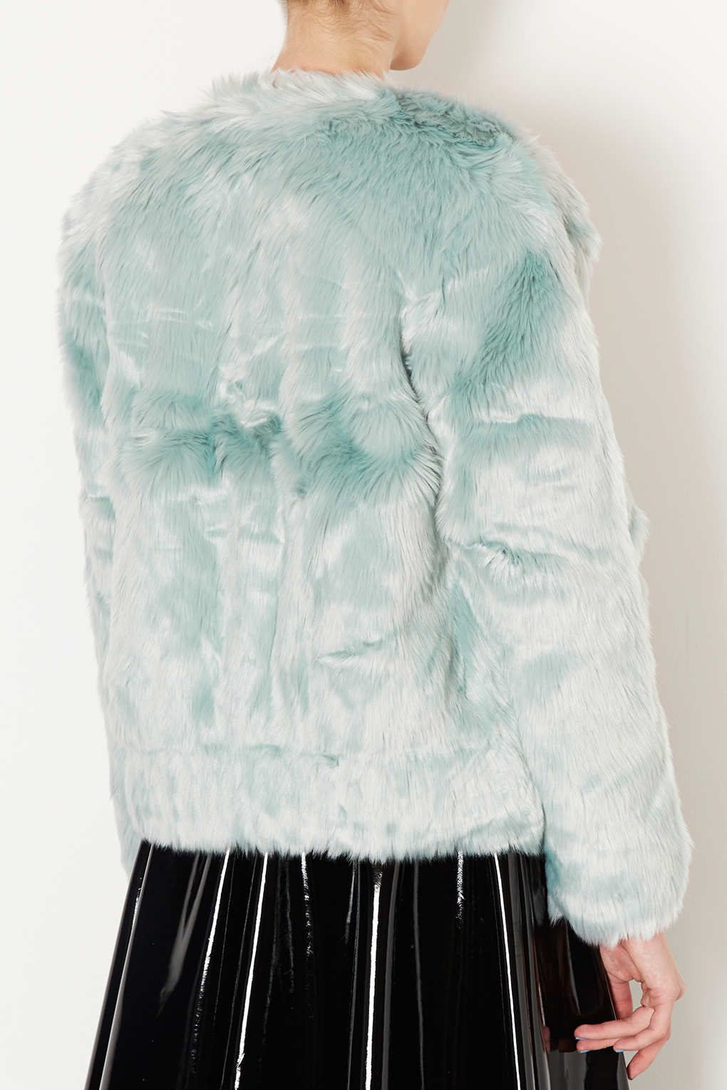topshop faux fur bomber jacket
