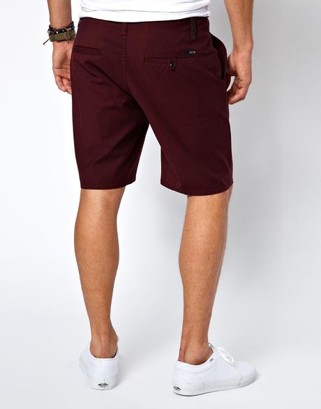 red chino shorts mens