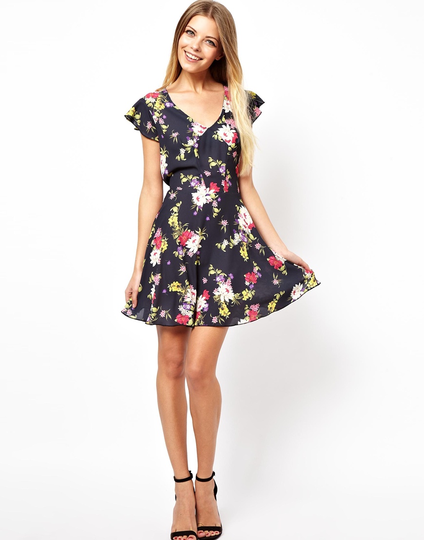 Love Skater Dress in Pretty Floral | Lyst