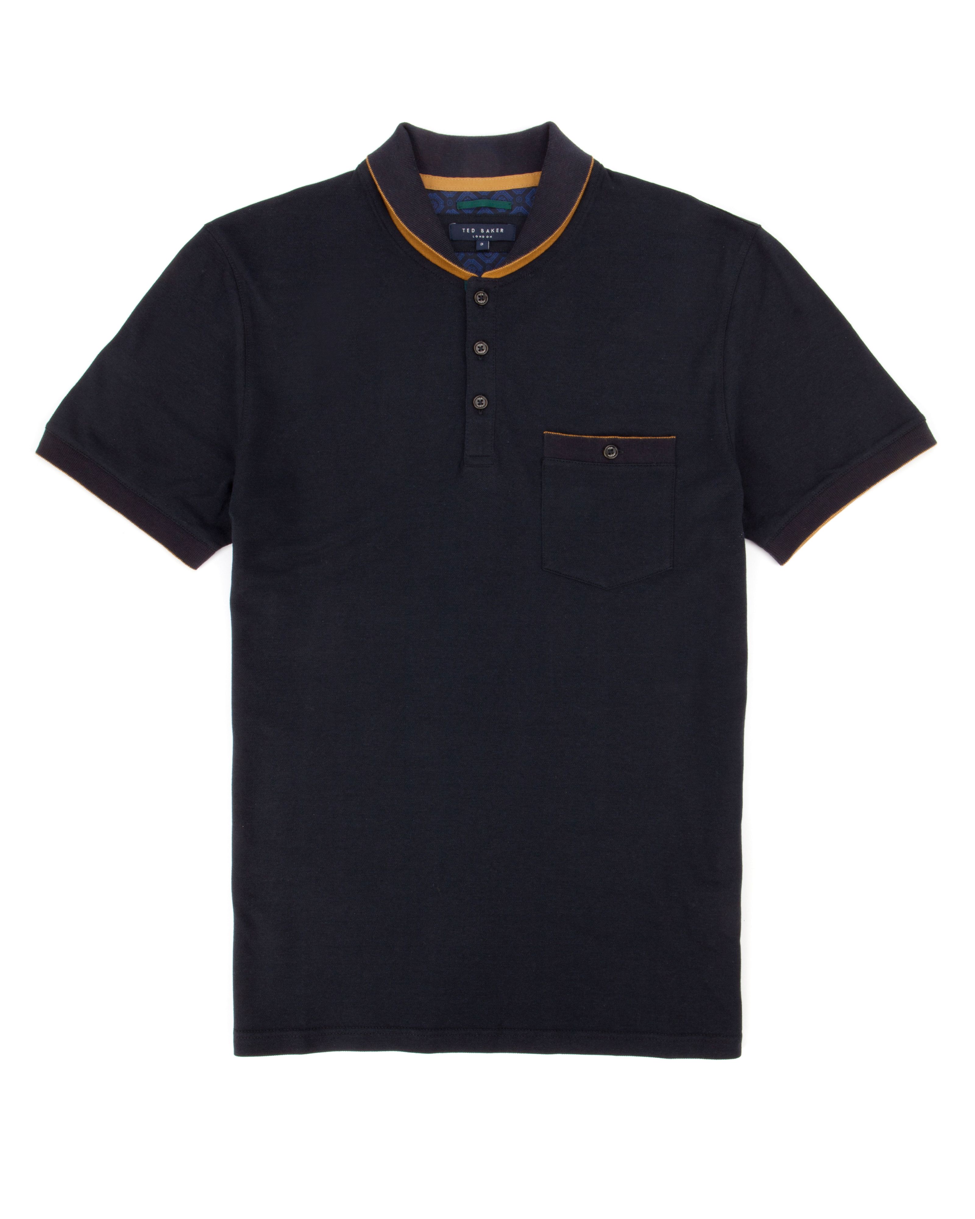 Ted baker Luther Sailor Collar Polo in Blue for Men | Lyst