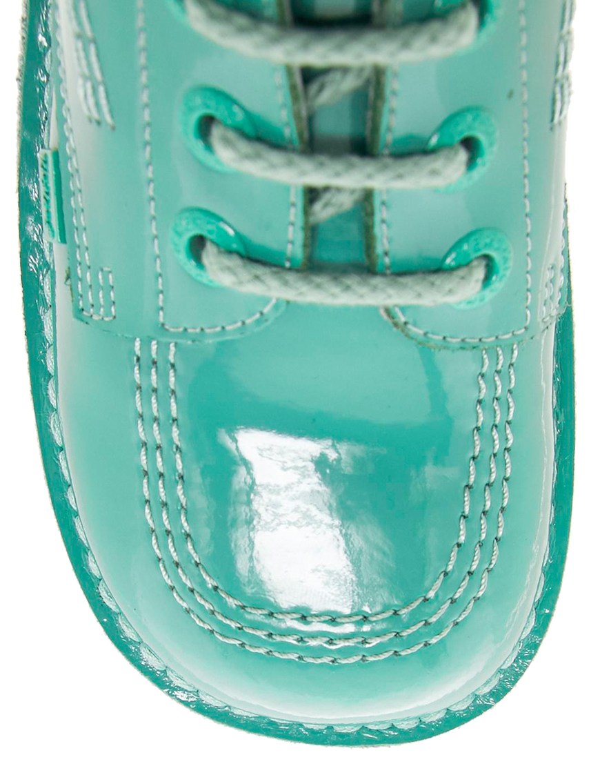 kickers patent boot