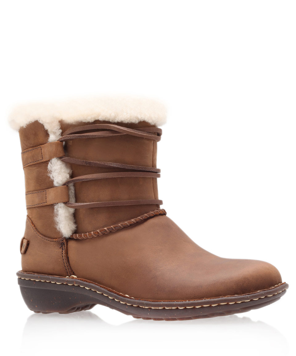 ugg brown platform boots