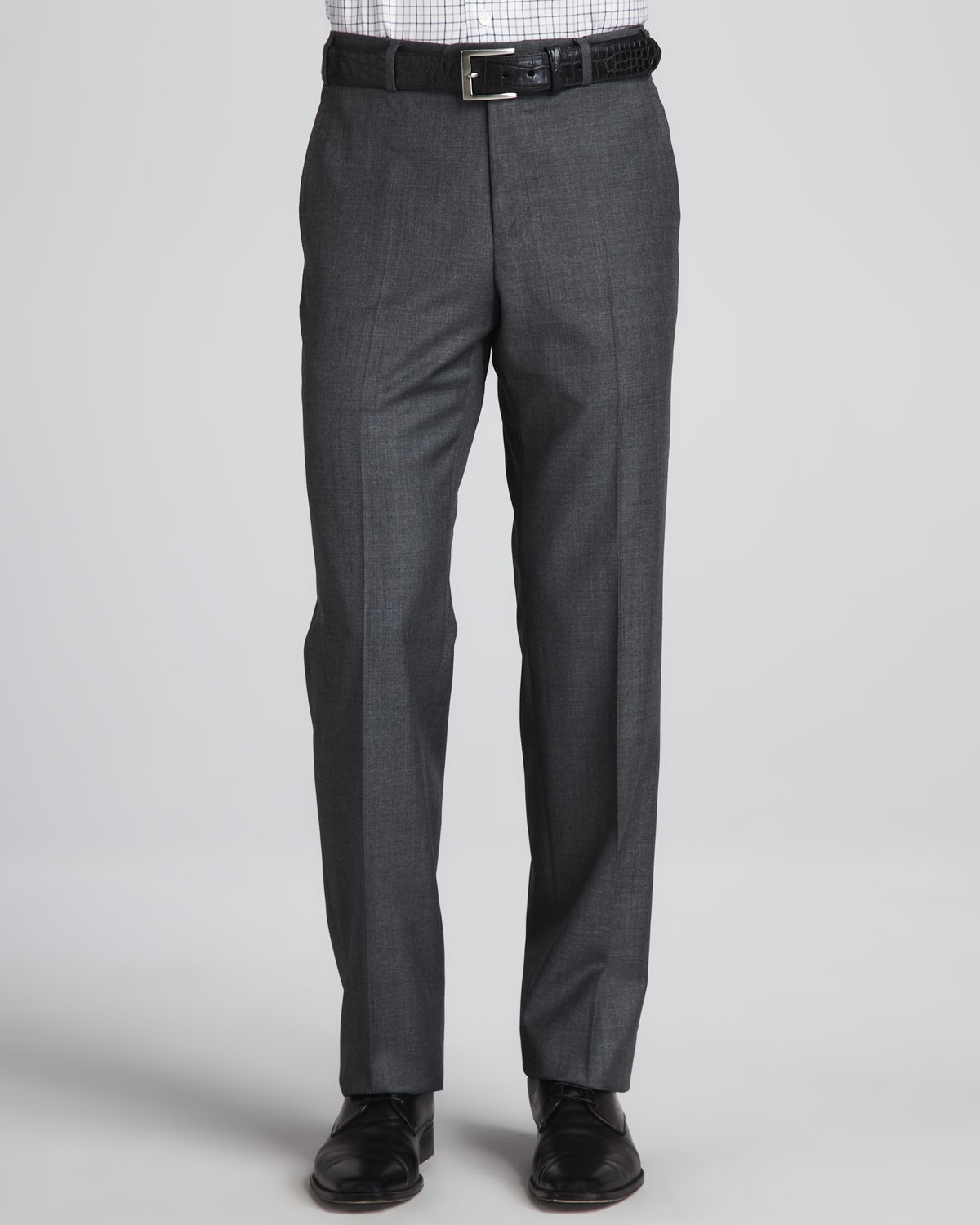 Zanella Sharkskin Trousers Charcoal in Gray for Men (34) | Lyst