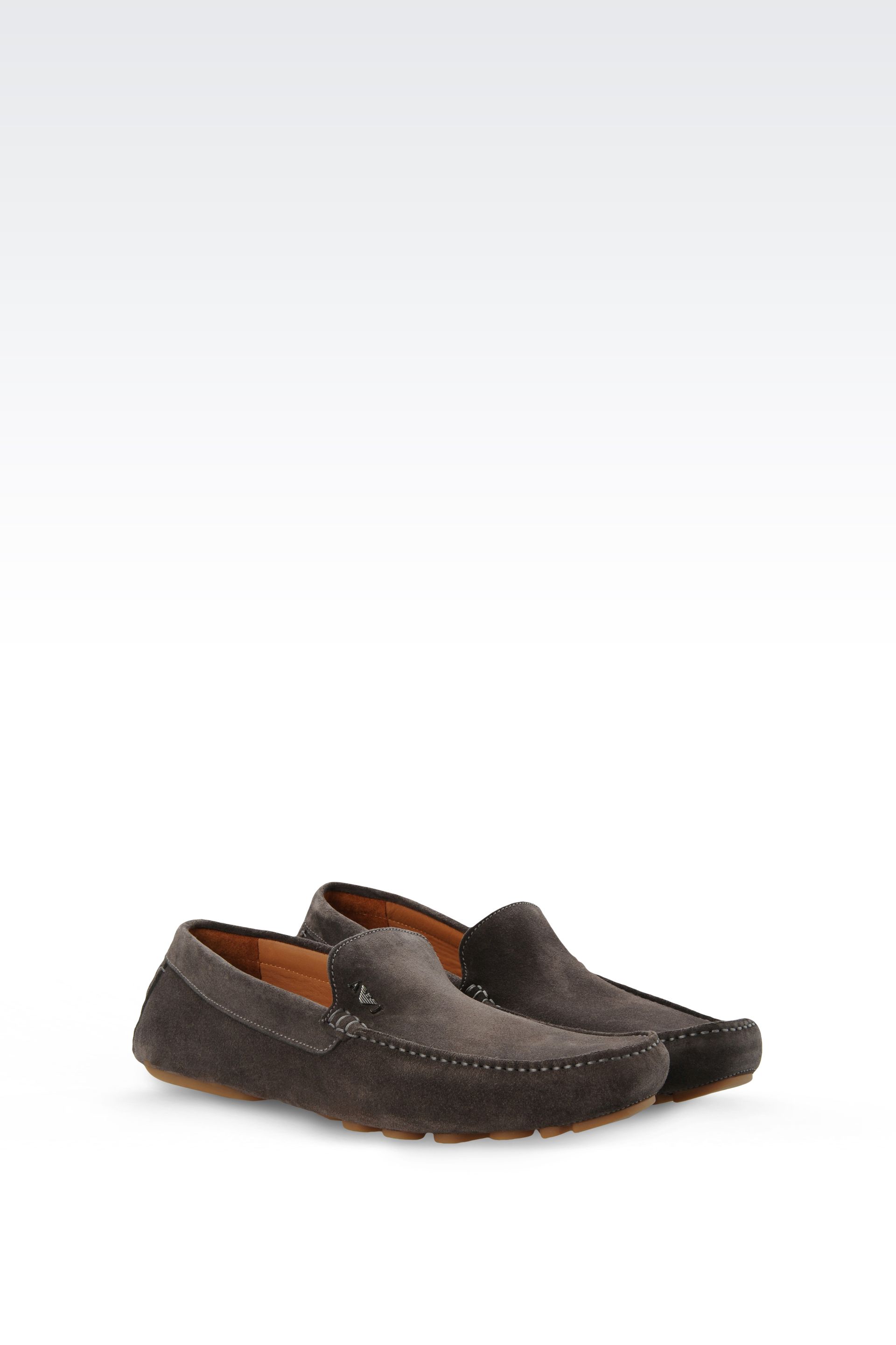 armani loafers brown