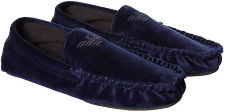 Armani Jeans Logo Shoe Slippers in Blue for Men (Navy) | Lyst