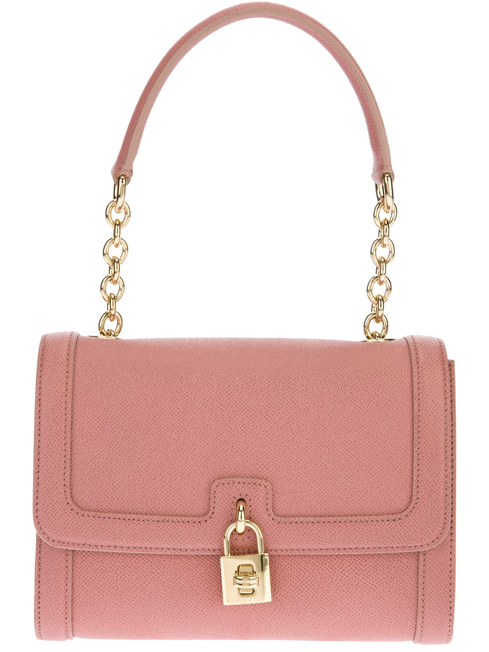 Lyst - Dolce & gabbana Leather Shoulder Bag in Pink