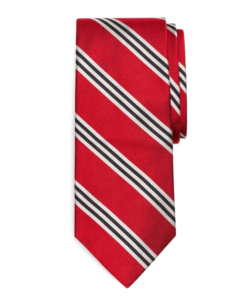 Brooks Brothers Bb#1 Repp Tie in Red-White (Gray) for Men - Lyst