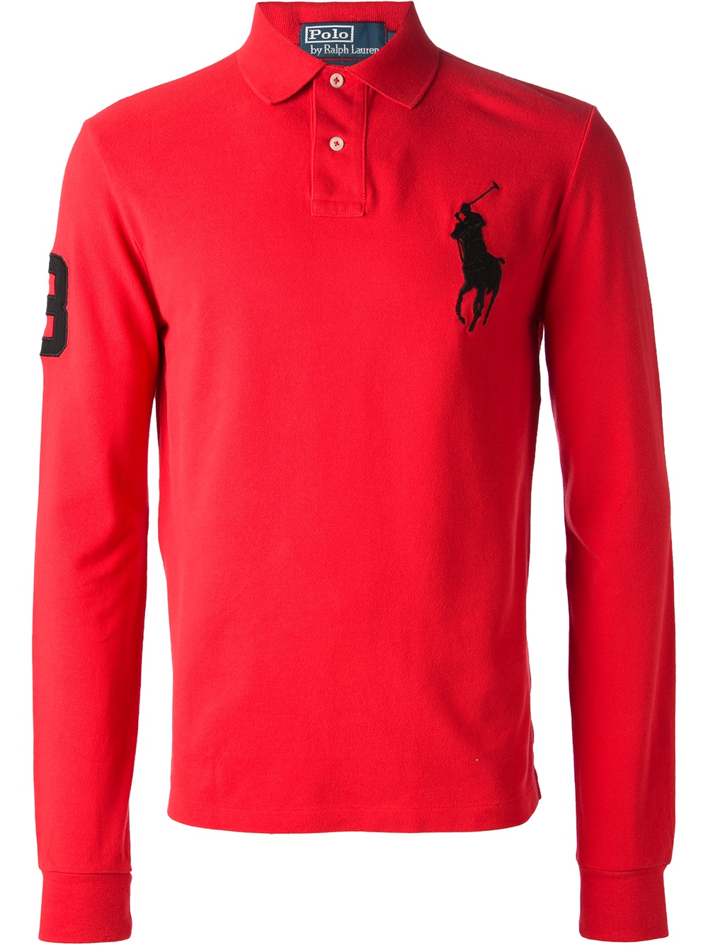 Lyst - Polo Ralph Lauren Long Sleeve Polo Shirt in Red for Men
