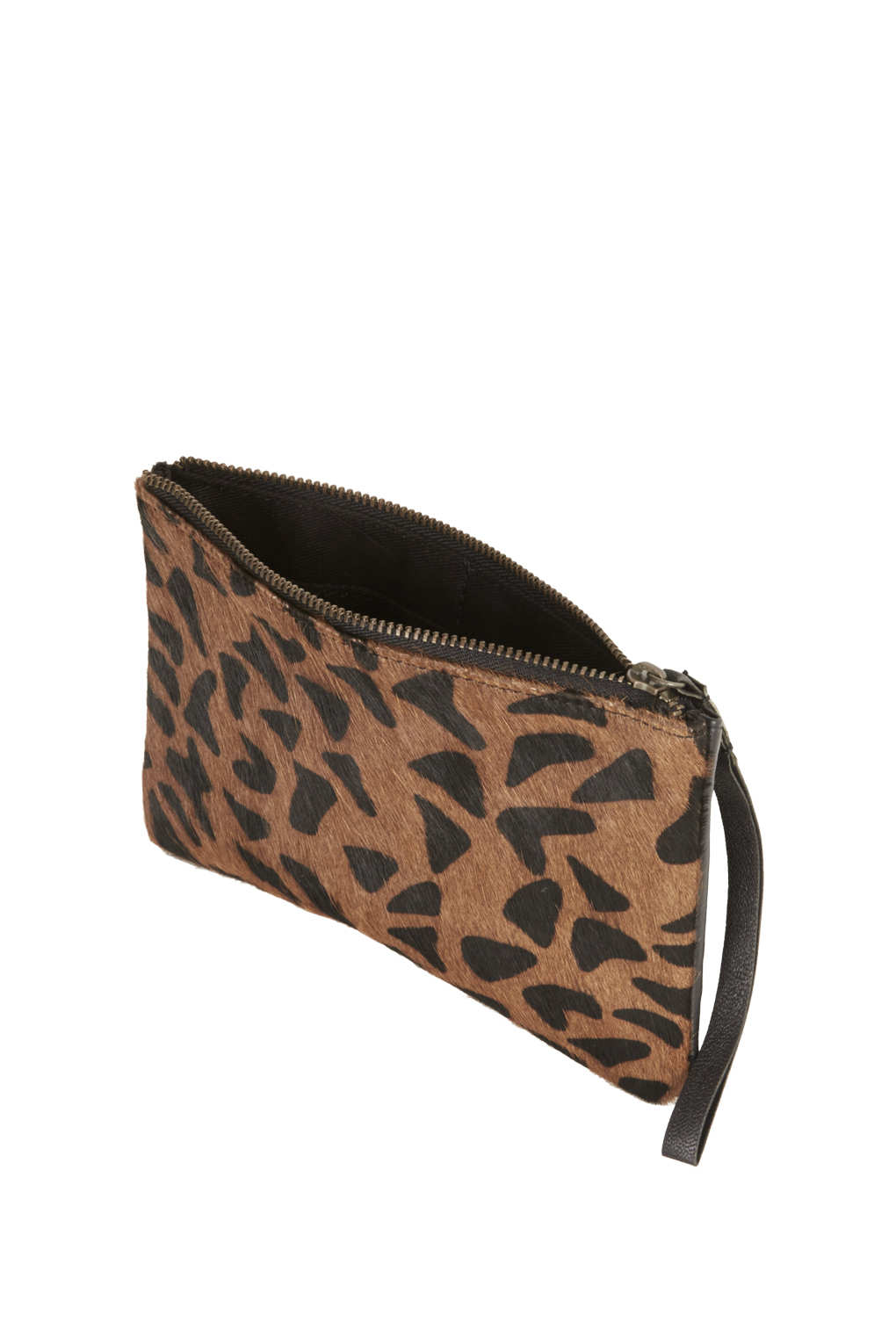 Lyst Leather Pouch Purse in Brown