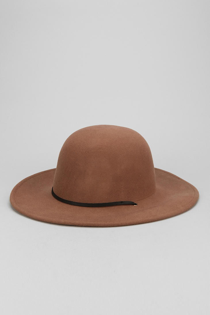 Urban outfitters Brixton Tiller Wide Brim Top Hat in Brown for Men | Lyst