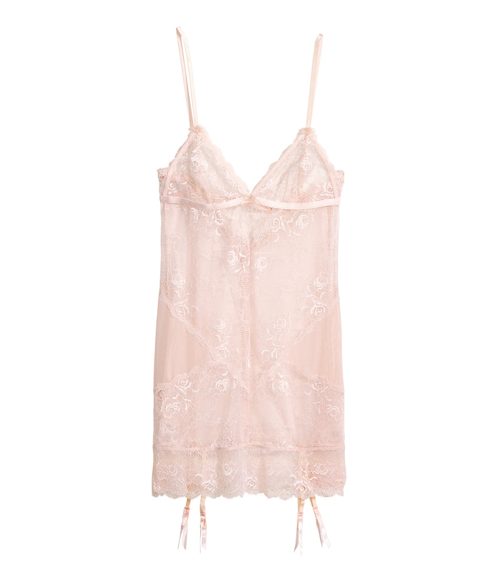 Handm Lace Lingerie In Pink Lyst