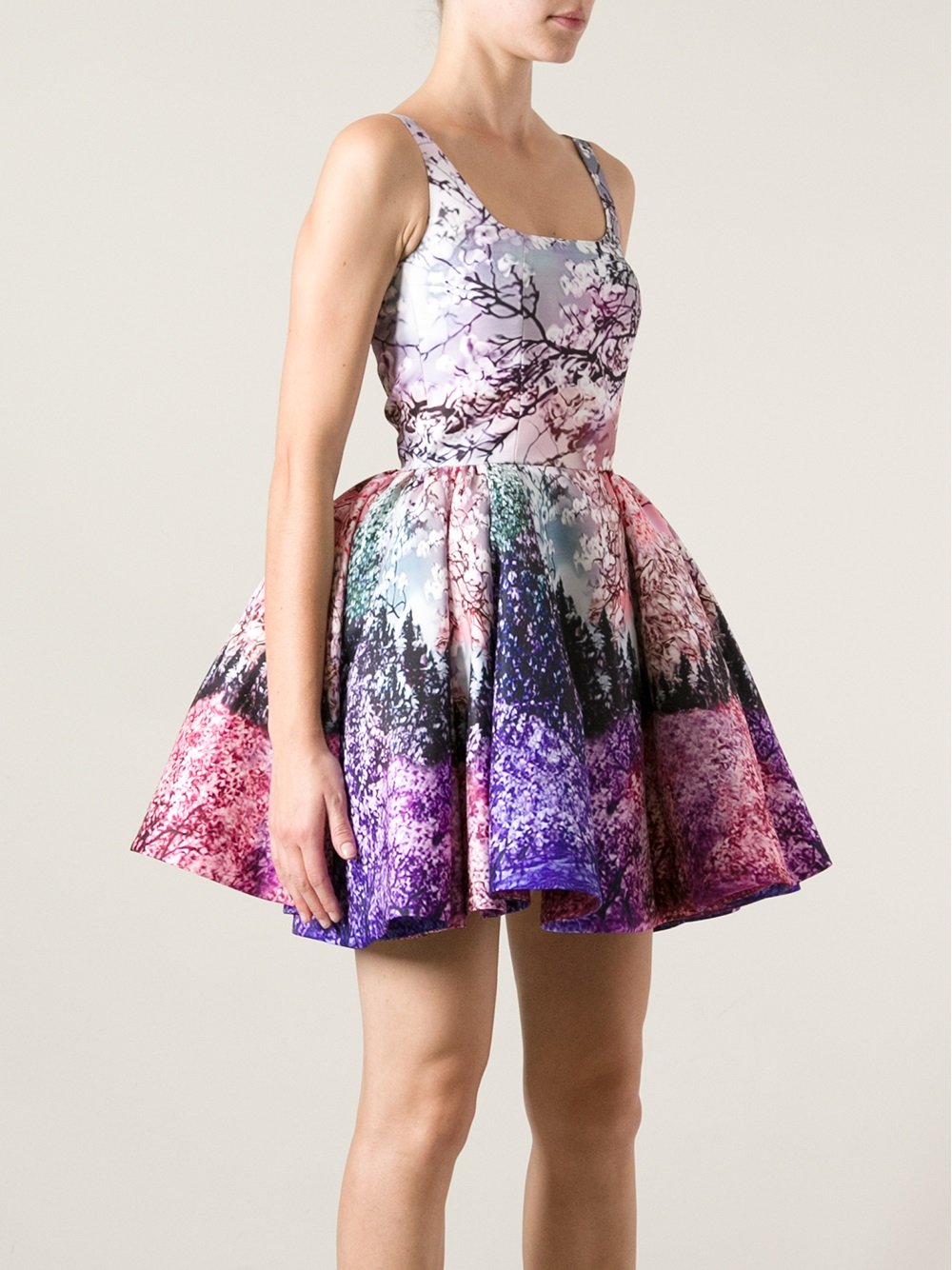 Mary katrantzou Printed Sleeveless Dress in Multicolor (multicolour) | Lyst